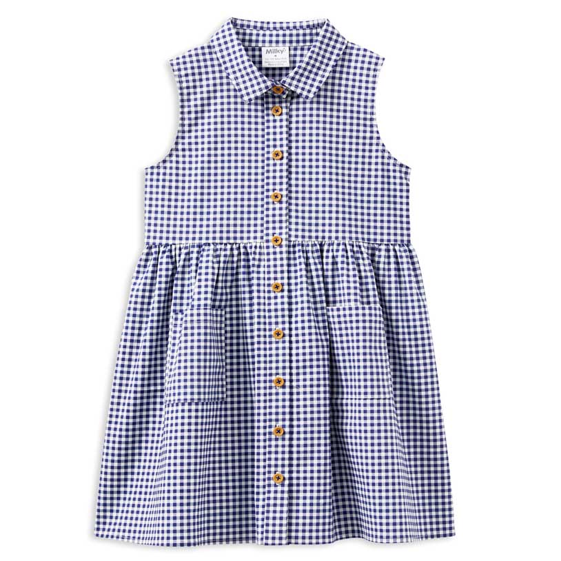 Milky Gingham Dress